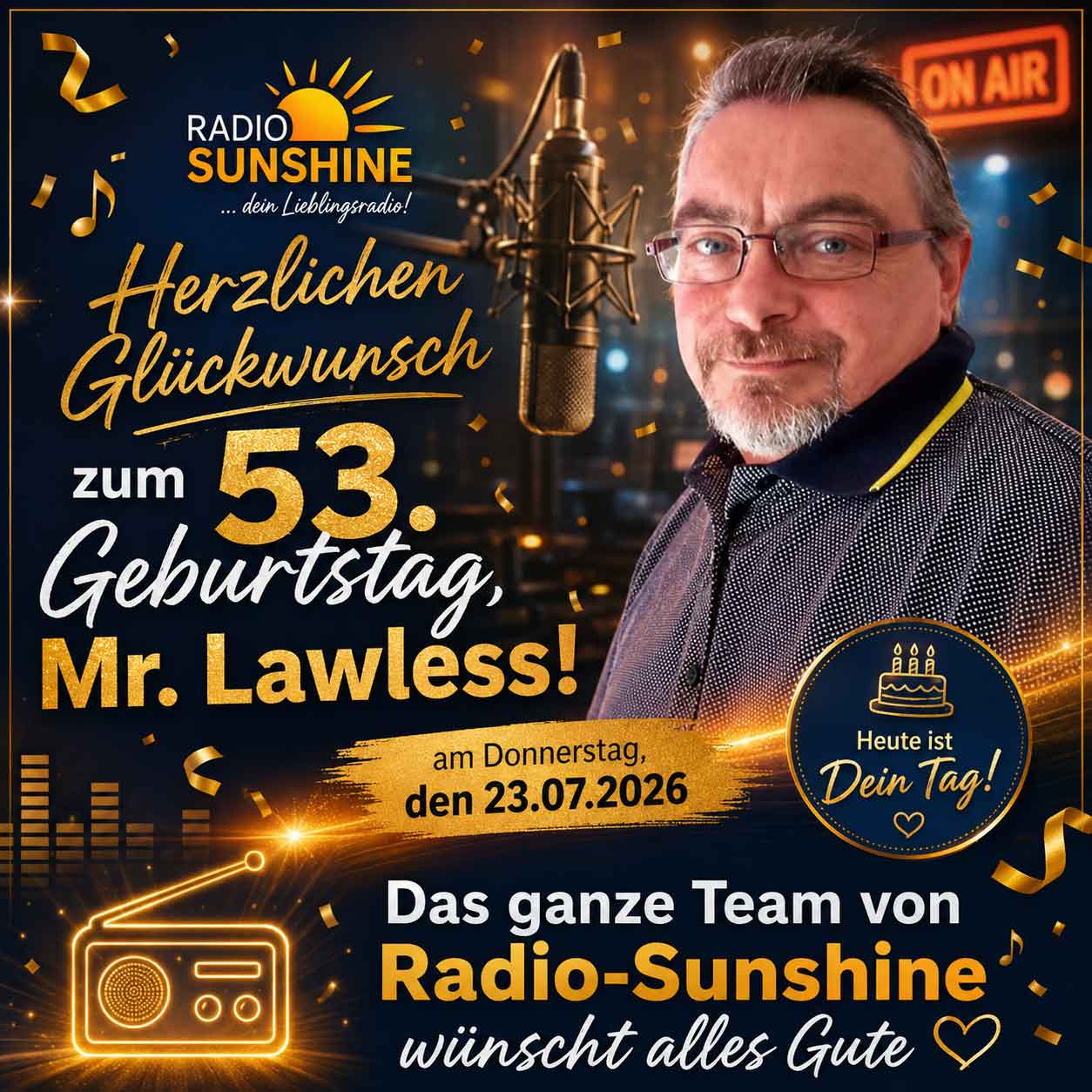Herzlichen Glückwunsch Mr. Lawless